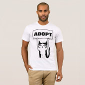 猫のTシャツの採用を採用して下さい Tシャツ (正面フル)