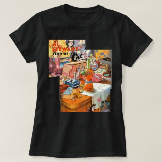 猫のTシャツクラシックのAl Stewart年 Tシャツ (デザイン正面)