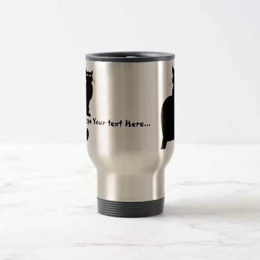 猫のTavelのマグパーソナライズな猫のマグの猫好きのギフト トラベルマグ (中央)