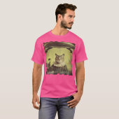 猫のUfo自撮り攻撃 Tシャツ (正面フル)