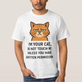 猫はあなたのもの – おもしろい許可証 Tシャツ