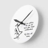 猫はあなたの食糧-おもしろいな猫の時計--を盗みます ラウンド壁時計 (傾斜)