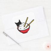 猫はお米が大好き スクエアシール (封筒)