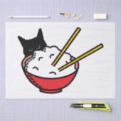 猫はお米が大好き 薄葉紙 (クラフト)