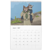 猫はかわいいキャンプ猫のカレンダー2018匹の偵察します カレンダー (3月 2027)