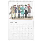 猫はかわいいキャンプ猫のカレンダー2018匹の偵察します カレンダー (1月 2027)