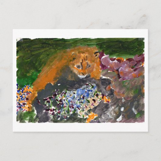 猫はがきを起亜する ポストカード (正面)