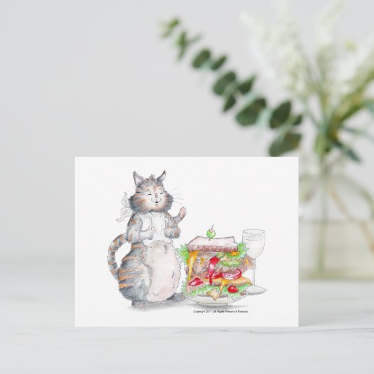 猫はがき ポストカード (スタンド正面)