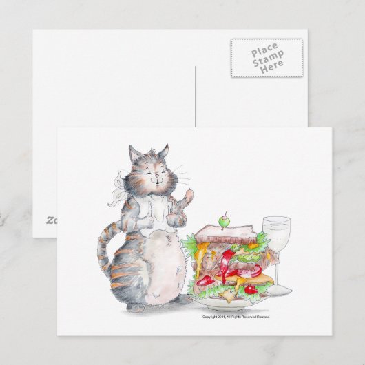 猫はがき ポストカード (正面/裏面)