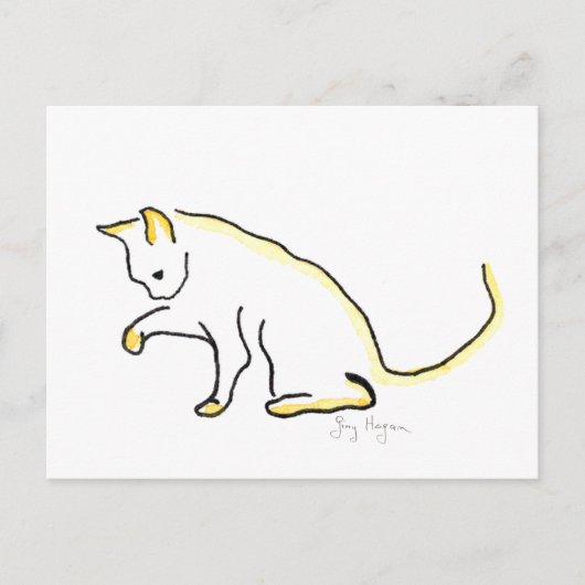 猫はがき ポストカード (正面)
