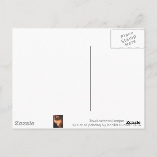 猫はがき ポストカード (裏面)