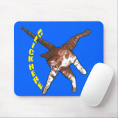 猫はここにクリック言います! 青いマウスパッド マウスパッド (マウス)