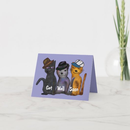 猫はすぐによく得ます カード (正面)