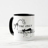 猫はそれがどこににあるか知っています! マグカップ (正面左)