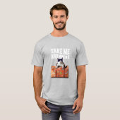 猫はどこにでも行けるTシャツ Tシャツ (正面フル)