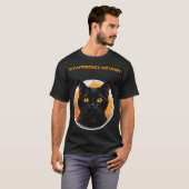 猫はなんでも却下 Tシャツ (正面フル)