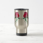 猫はの走行する人のために上がりました トラベルマグ (中央)