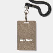 猫はまだ野性だ バッジ (裏面（ネックストラップ付）)