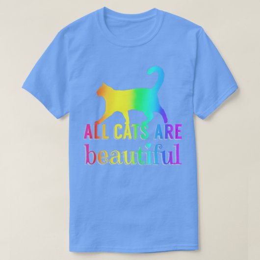 猫はみんな美しい Tシャツ (デザイン正面)