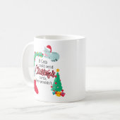 猫はもしクリスマスカードを送るだろうけど コーヒーマグカップ (正面左)