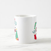 猫はもしクリスマスカードを送るだろうけど コーヒーマグカップ (中央)