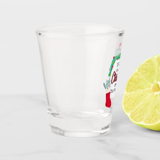 猫はもしクリスマスカードを送るだろうけど ショットグラス (左)