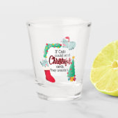 猫はもしクリスマスカードを送るだろうけど ショットグラス (正面)