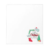 猫はもしクリスマスカードを送るだろうけど ノートパッド (正面)