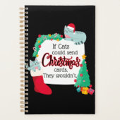 猫はもしクリスマスカードを送るだろうけど プランナー手帳 (正面)