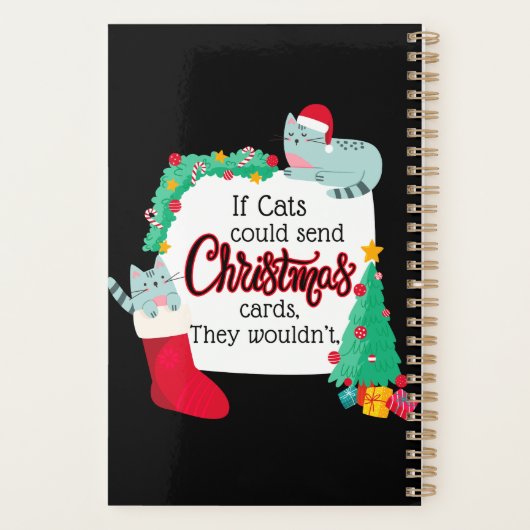 猫はもしクリスマスカードを送るだろうけど プランナー手帳 (裏面)