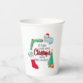 猫はもしクリスマスカードを送るだろうけど 紙コップ (裏面)