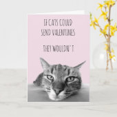 猫はもしバレンタインを送れる カード (黄色い花)