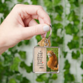 猫はもはや我々の側ではなく、永遠にハートに キーホルダー (手)