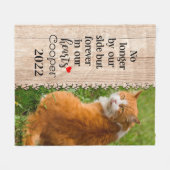 猫はもはや我々の側ではなく、永遠にハートに フリースブランケット (正面(横))