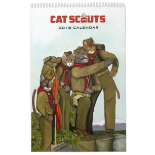 猫はカレンダー2018-2019偵察します カレンダー