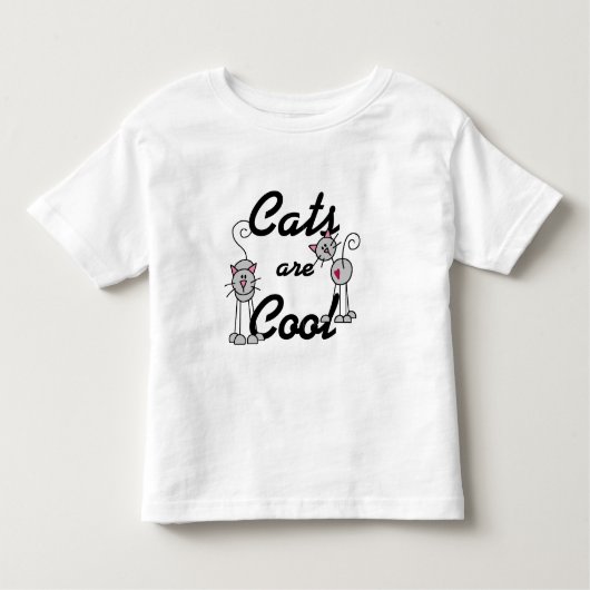 猫はクールです トドラーTシャツ (正面)
