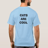 猫はクールです Tシャツ (裏面)