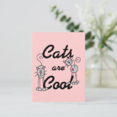 猫はクールTシャツとプレゼント ポストカード (スタンド正面)