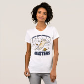 猫はグラビティマスターおもしろい- 宇宙猫 Tシャツ (正面フル)