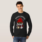 猫はコーヒーが必要 Tシャツ (正面フル)