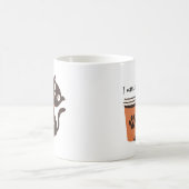 猫はコーヒーが欲しおもしろいい コーヒーマグカップ (中央)
