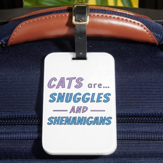 猫はスナグルと悪戯 ラゲッジタグ (正面インサイチュ2)