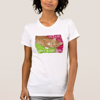 猫はタンクトップを卵巣摘出しましたり及び中性化します Tシャツ
