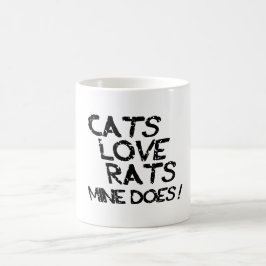 猫はネズミが大好き。私の方が良い。 コーヒーマグカップ