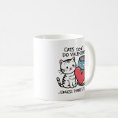 猫はバレンタインを…子ネコがマグロを愛す コーヒーマグカップ (正面右)