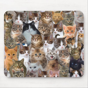 猫はパターンに直面します マウスパッド