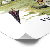 猫はパンチを食らわす ポスター (角)