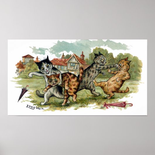 猫はパンチを食らわす ポスター (正面)