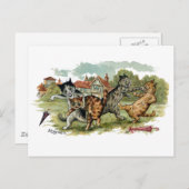 猫はパンチを食らわす ポストカード (正面/裏面)