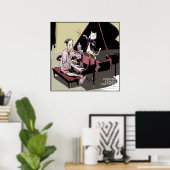 猫はピアノのポスターでも全てを操る ポスター (ホームオフィス)